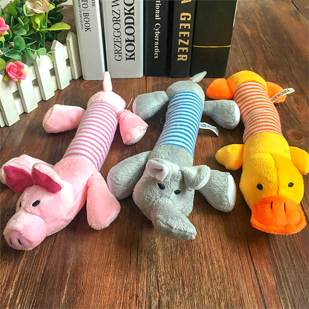 Pet Dog Cat Plush Squeak Sound Dog Toys