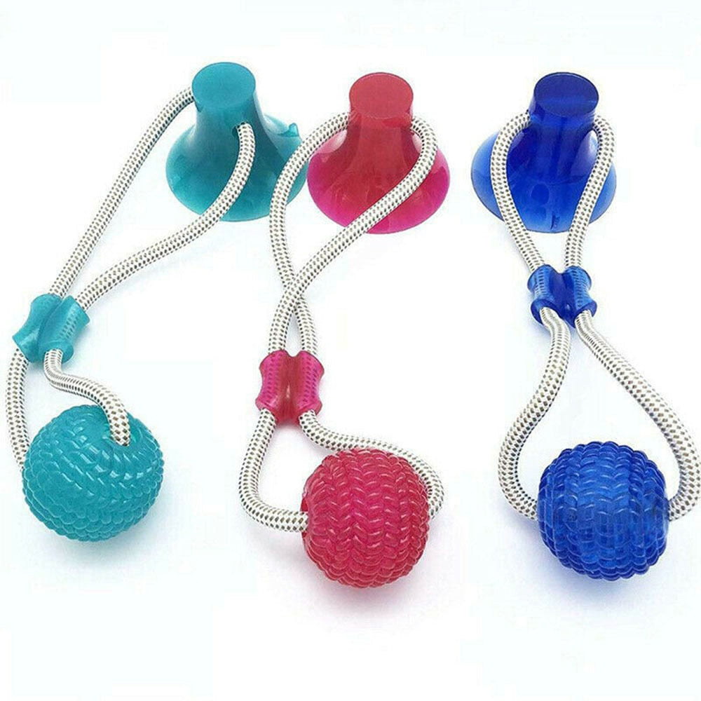 Dog Interactive Suction Cup Push TPR Ball