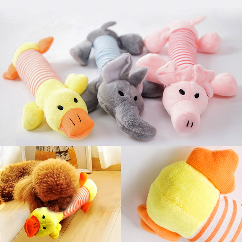 Pet Dog Cat Plush Squeak Sound Dog Toys