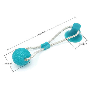 Dog Interactive Suction Cup Push TPR Ball