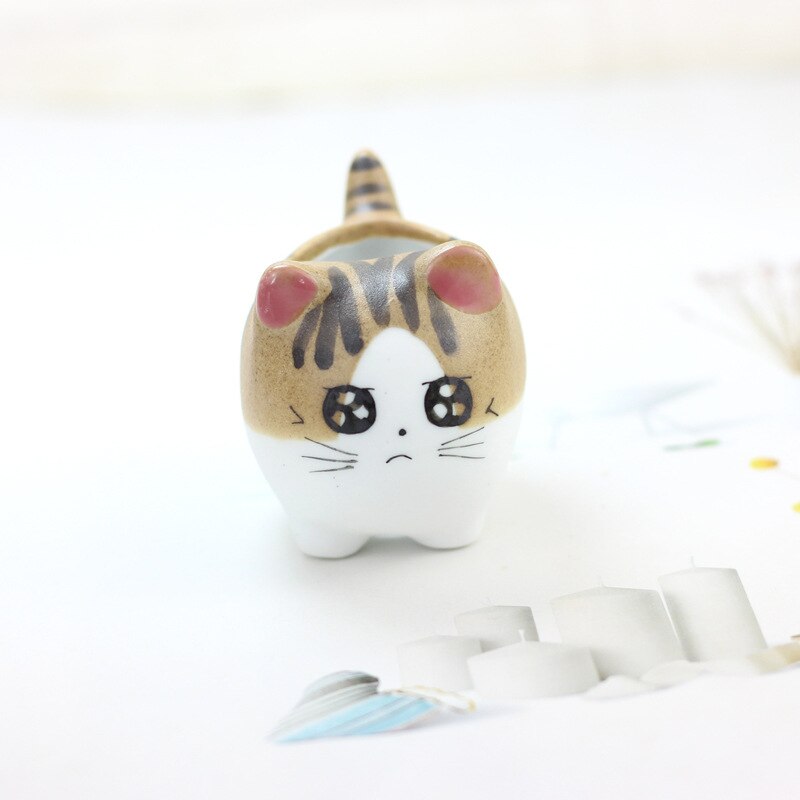 Mini Cat Ceramic Flower Pot