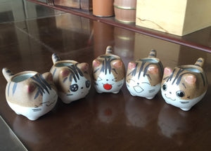 Mini Cat Ceramic Flower Pot