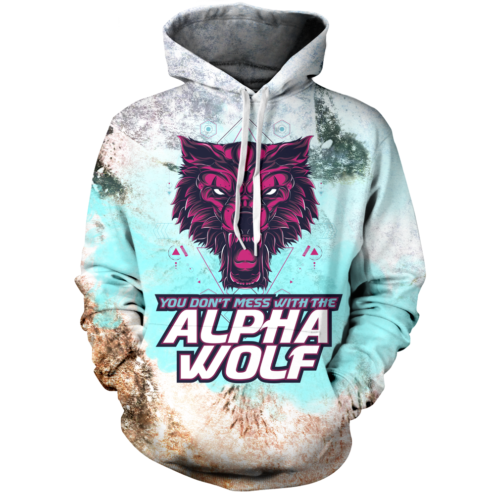 Alpha Wolf - V1 Unisex Pullover Hoodie M