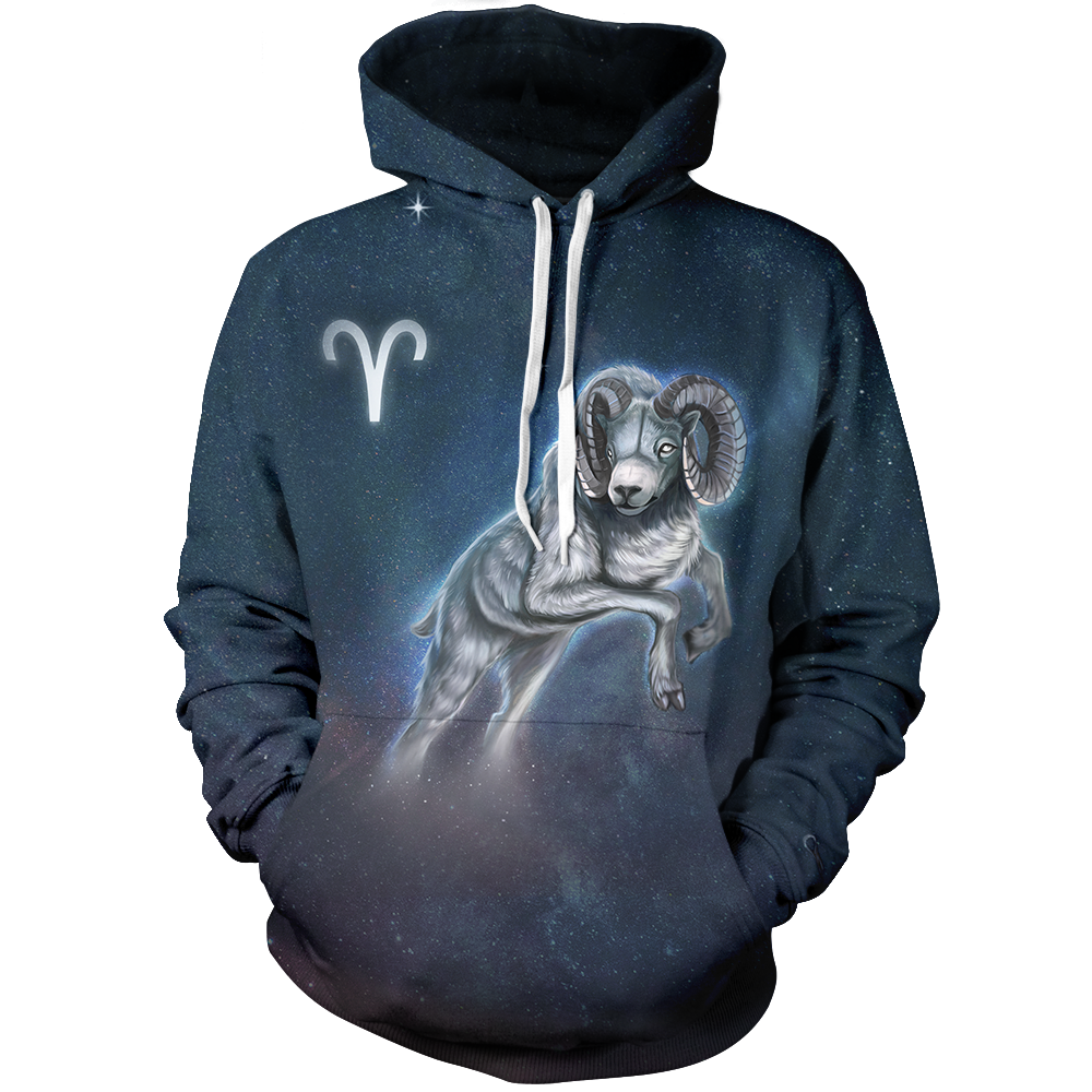 Skysurie | Aries Unisex Pullover Hoodie M