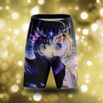 East And West United (Blue Spiral) Beach Shorts S Short