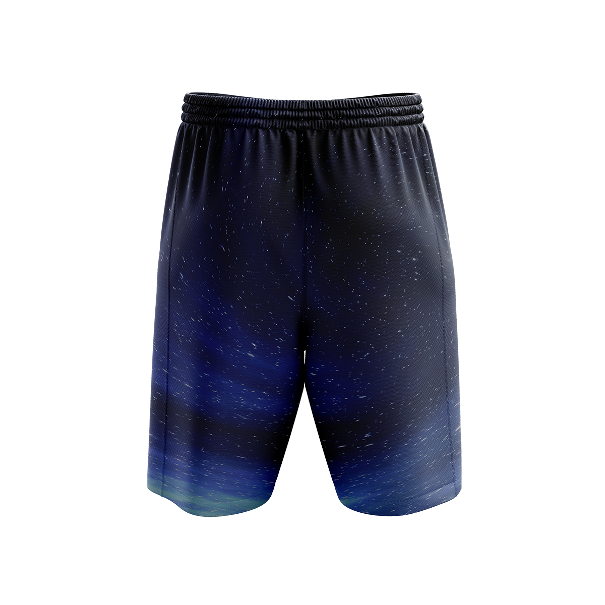 East And West United (Blue Spiral) Beach Shorts Short
