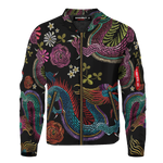 Floral Dragon Bomber Jacket