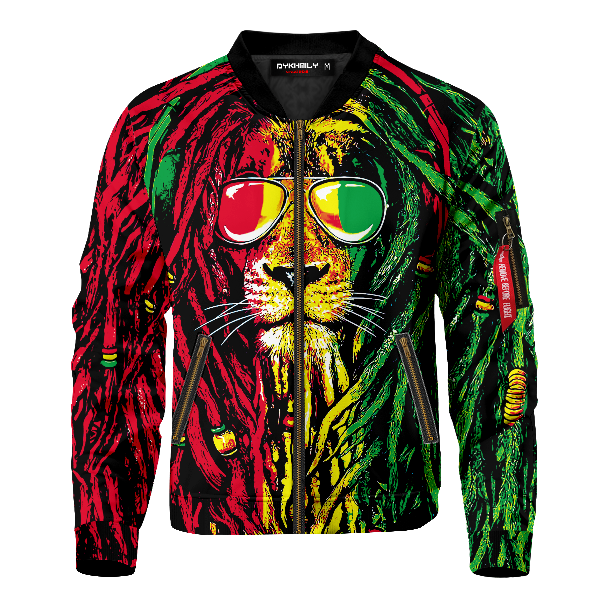 Dreadlocks Rasta Bomber Jacket