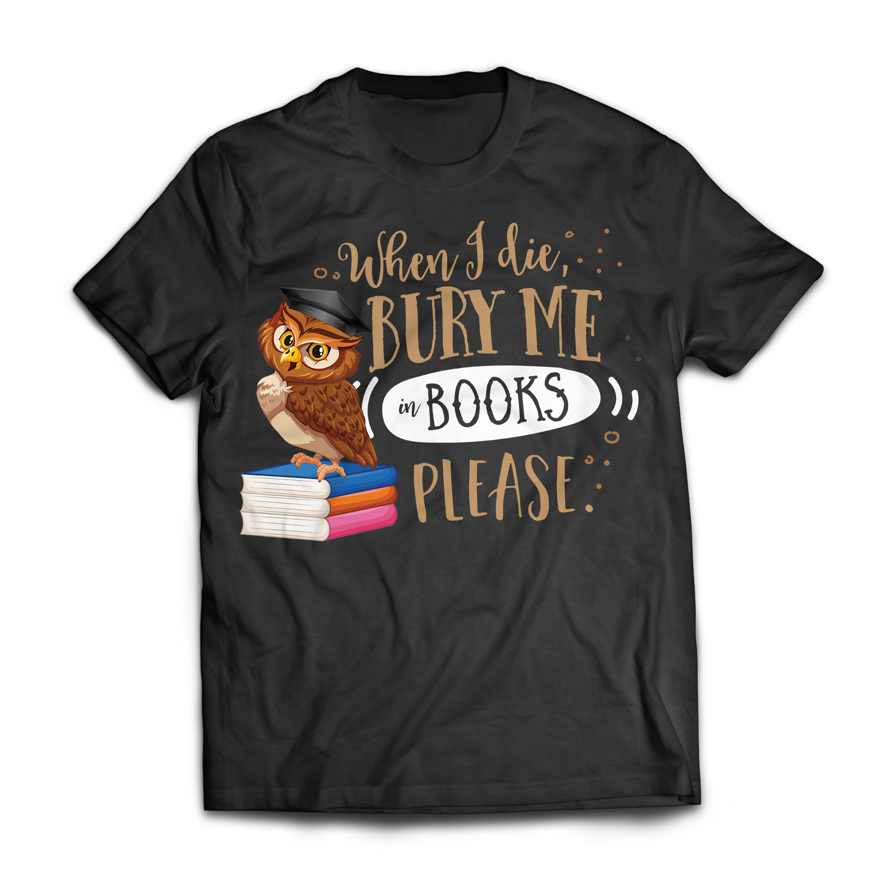 Bury Me In Books Unisex T-Shirt M