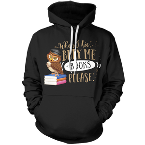 Bury Me In Books Unisex Pullover Hoodie M