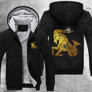Capricorn Galaxy 03 Fleece Jacket Black / S