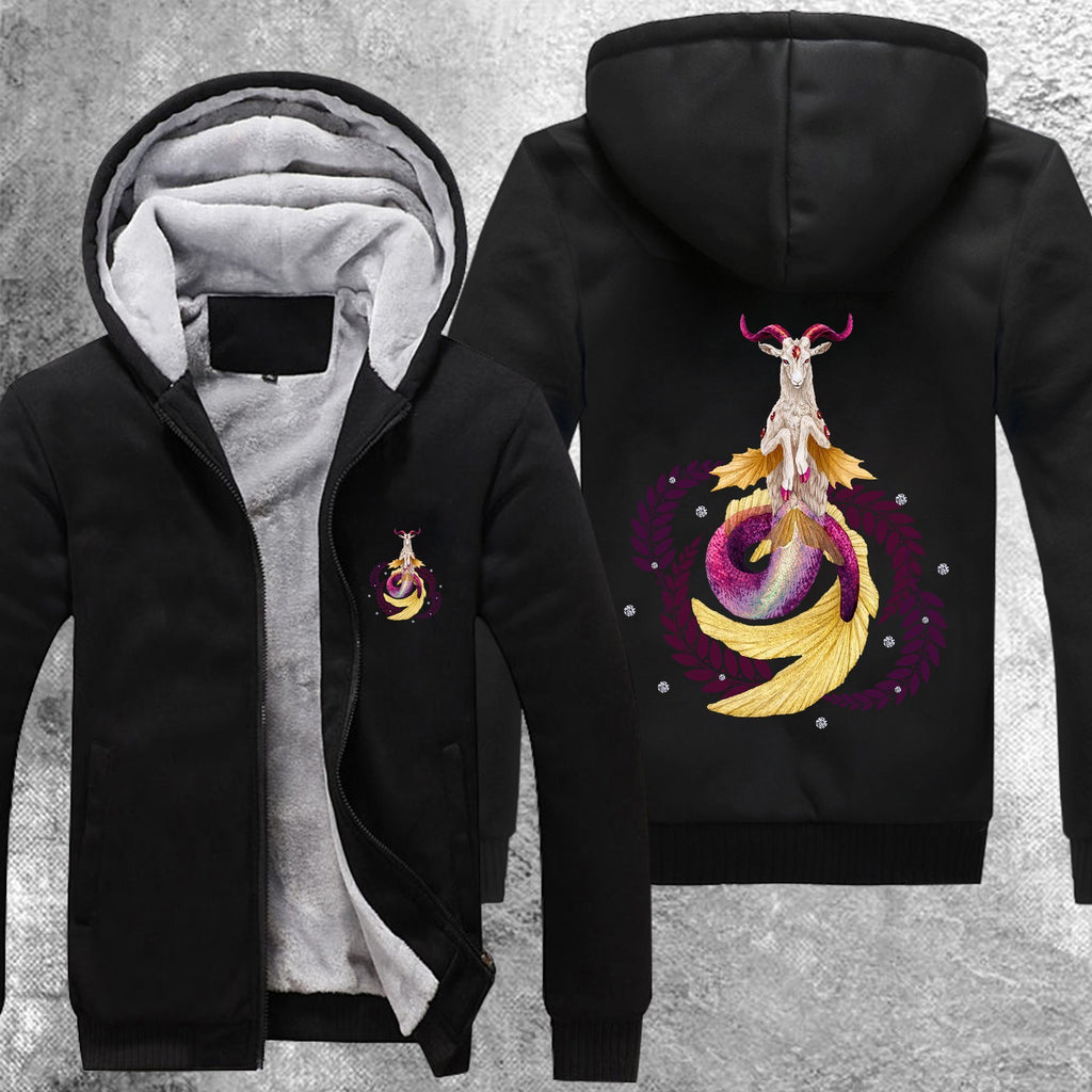 Capricorn Galaxy 02 Fleece Jacket Black / S