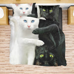 Yin Yang Cats Bedding Set Beddings