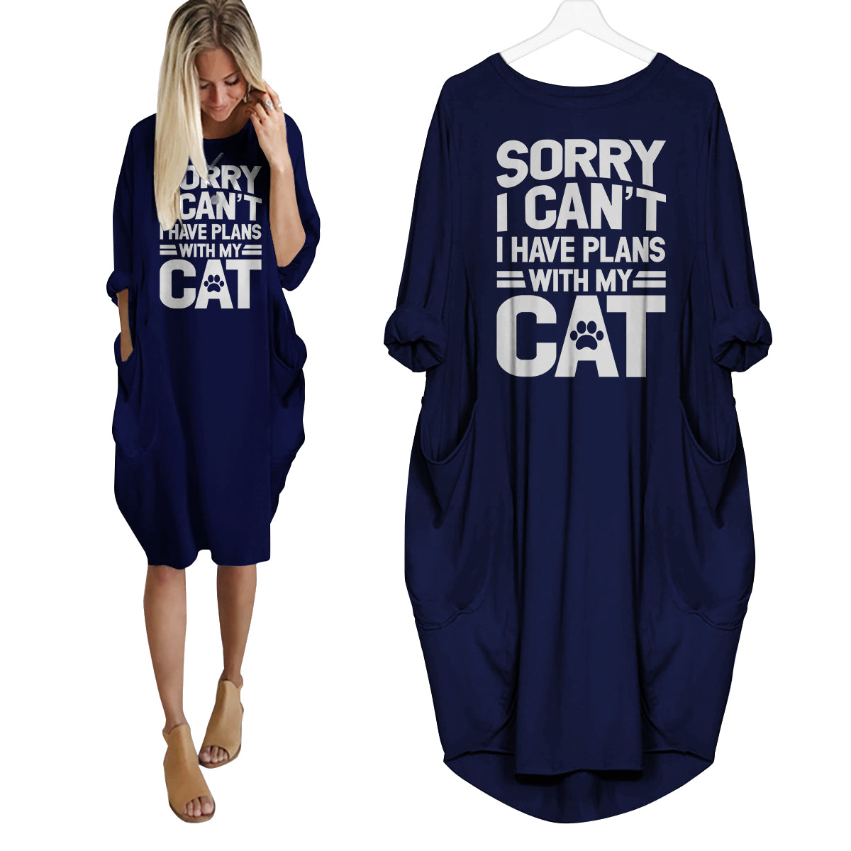 Sorry I Can't I Have Plans With My Cat Dress