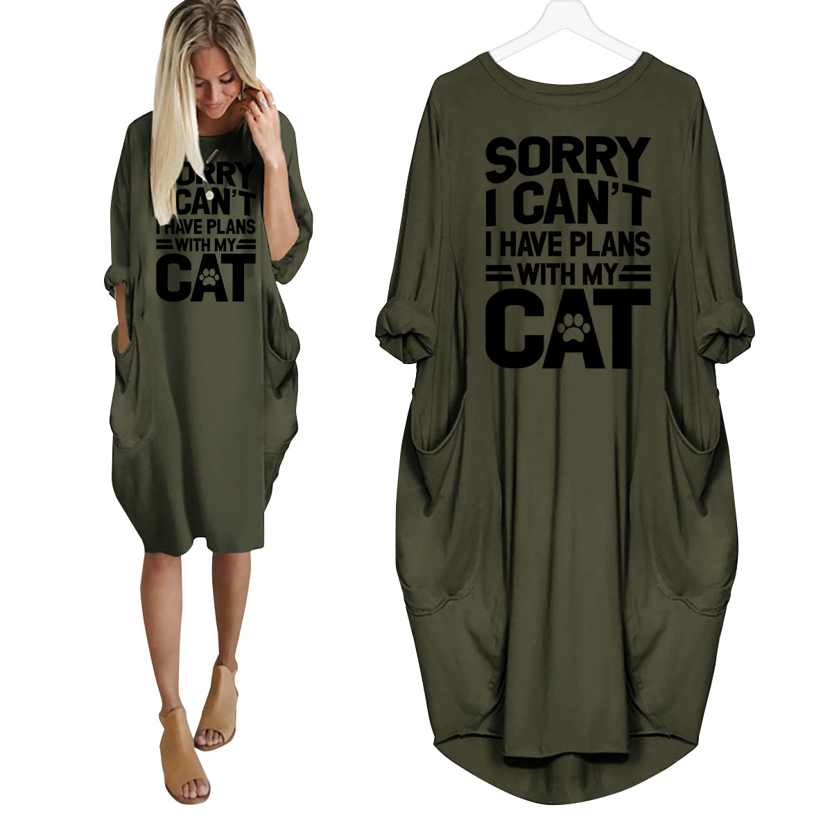 Sorry I Can't I Have Plans With My Cat Dress