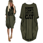 Sorry I Can't I Have Plans With My Cat Dress