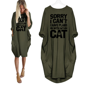 Sorry I Can't I Have Plans With My Cat Dress