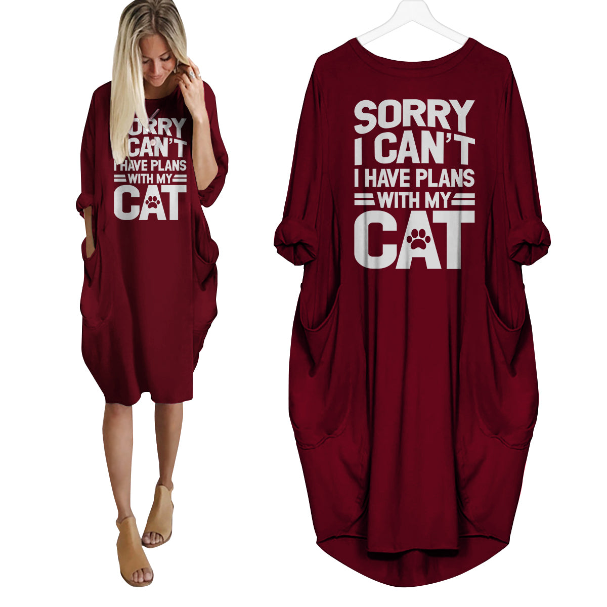Sorry I Can't I Have Plans With My Cat Dress