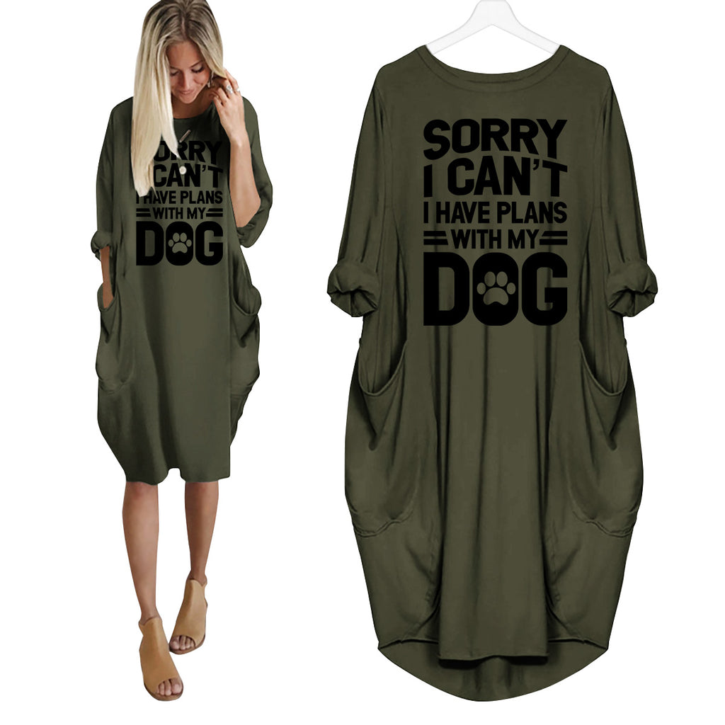 Sorry I Can't I Have Plans With My Dog Dress