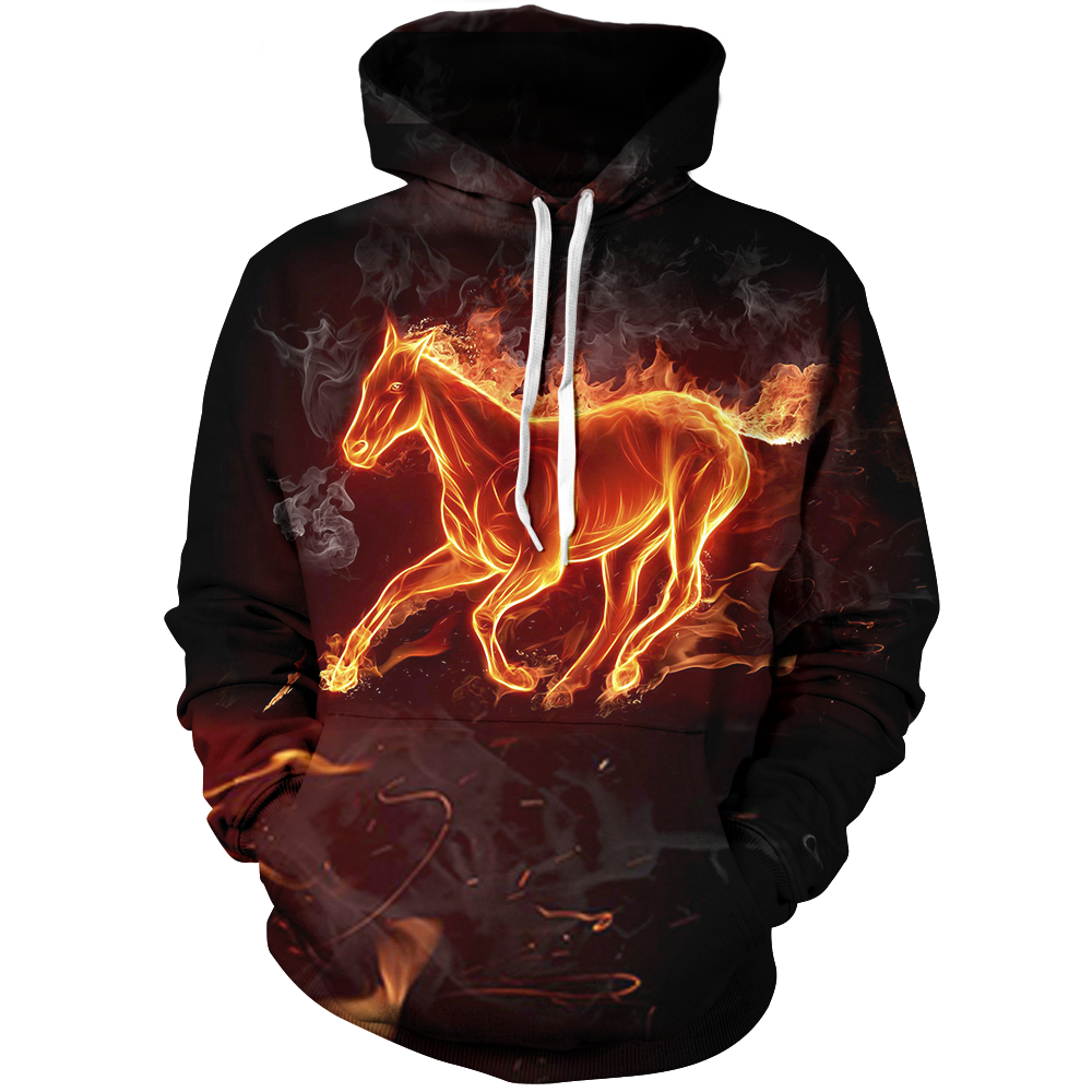 Flaming Ember Unisex Pullover Hoodie M