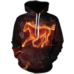 Flaming Ember Unisex Pullover Hoodie M