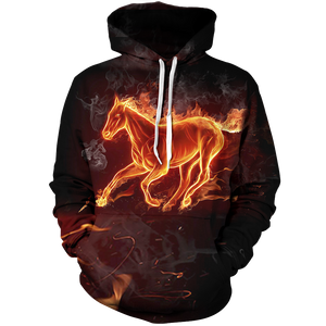 Flaming Ember Unisex Pullover Hoodie M