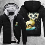 Forest Lord Christmas Fleece Jacket Black / S