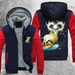 Forest Lord Christmas Fleece Jacket Red / S