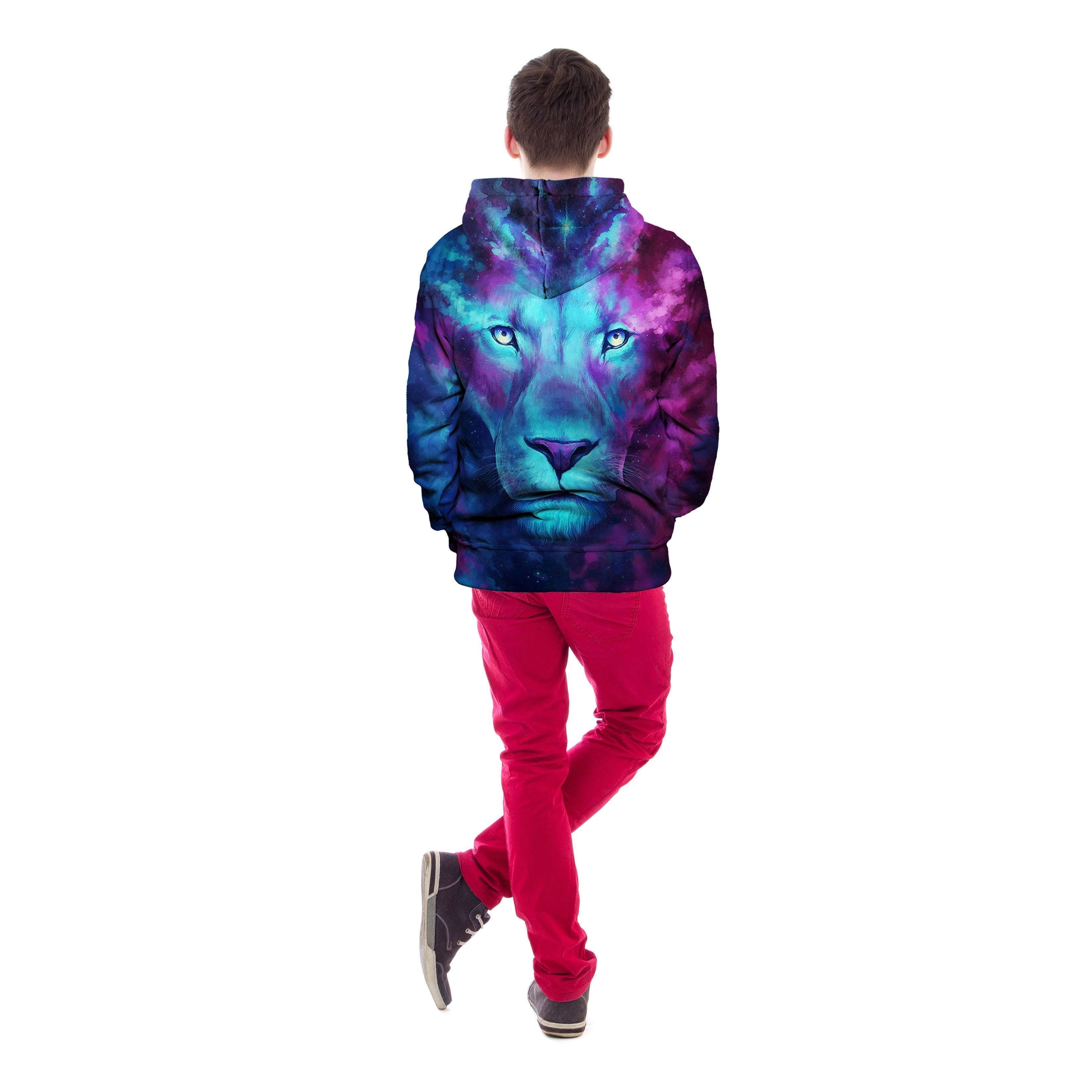 Galaxy Lion Unisex Pullover Hoodie