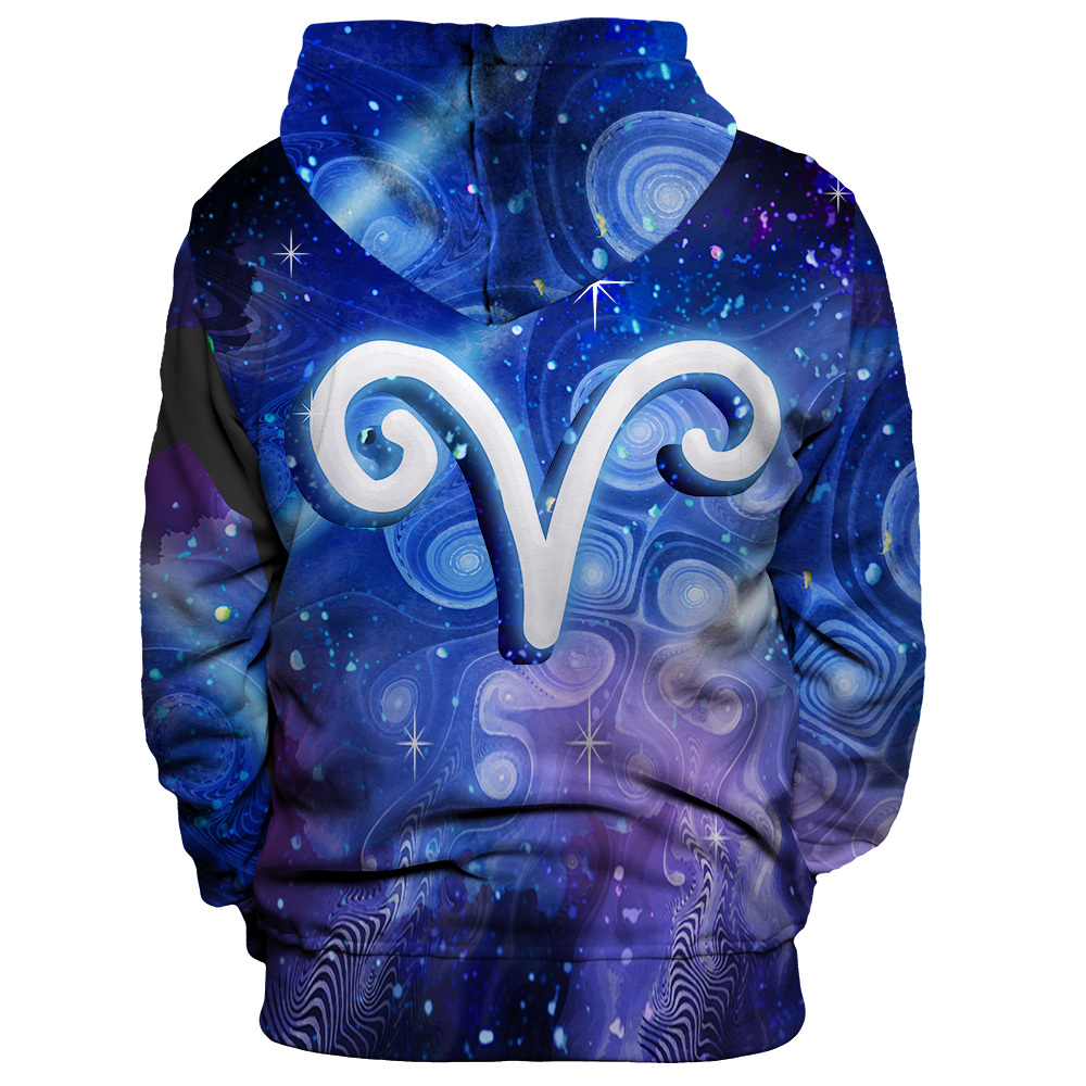 Aries Galaxy Unisex Pullover Hoodie