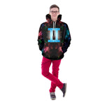 Gemini Flickered Unisex Pullover Hoodie