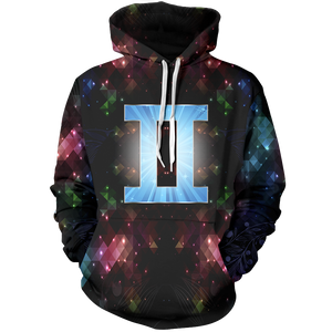 Gemini Flickered Unisex Pullover Hoodie M