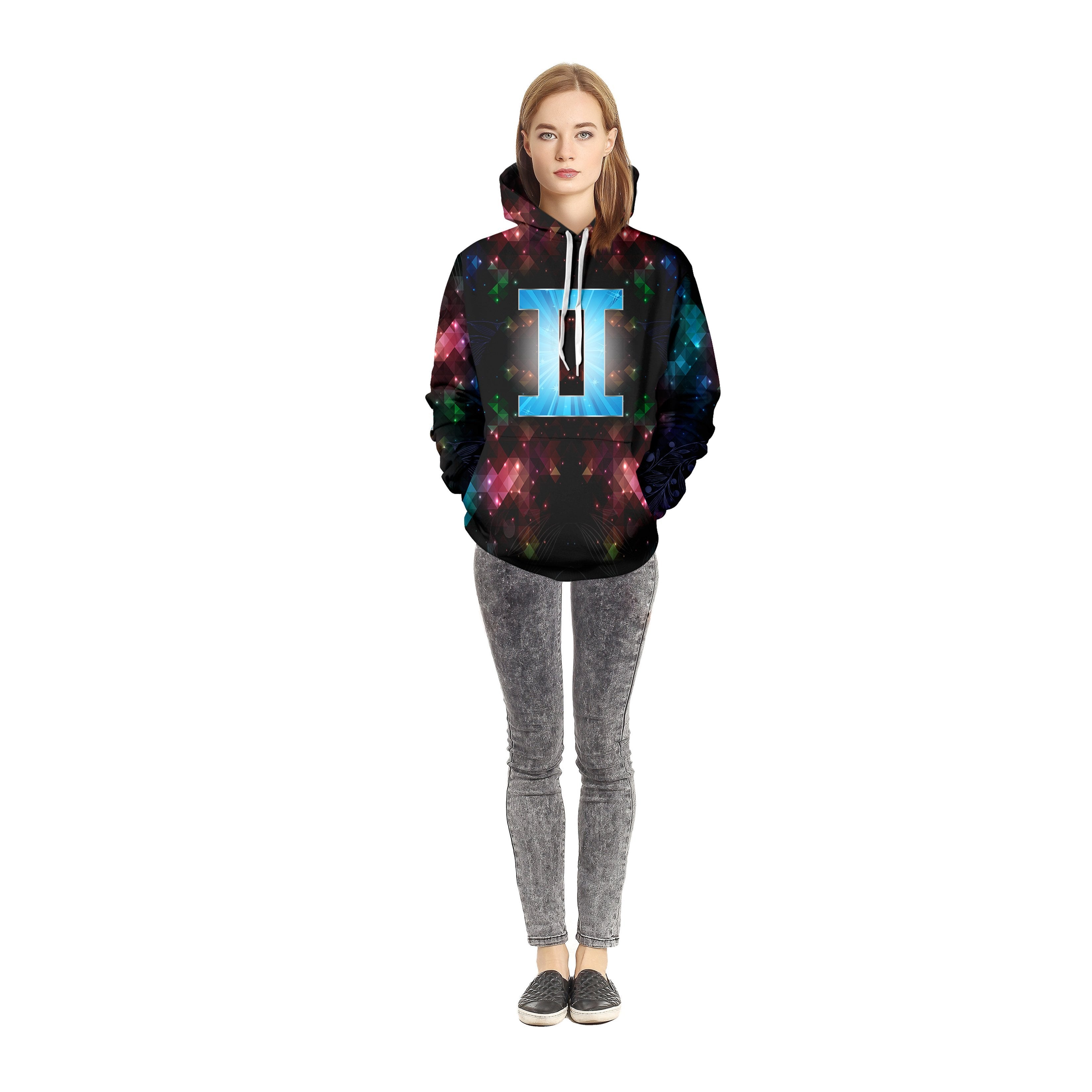 Gemini Flickered Unisex Pullover Hoodie