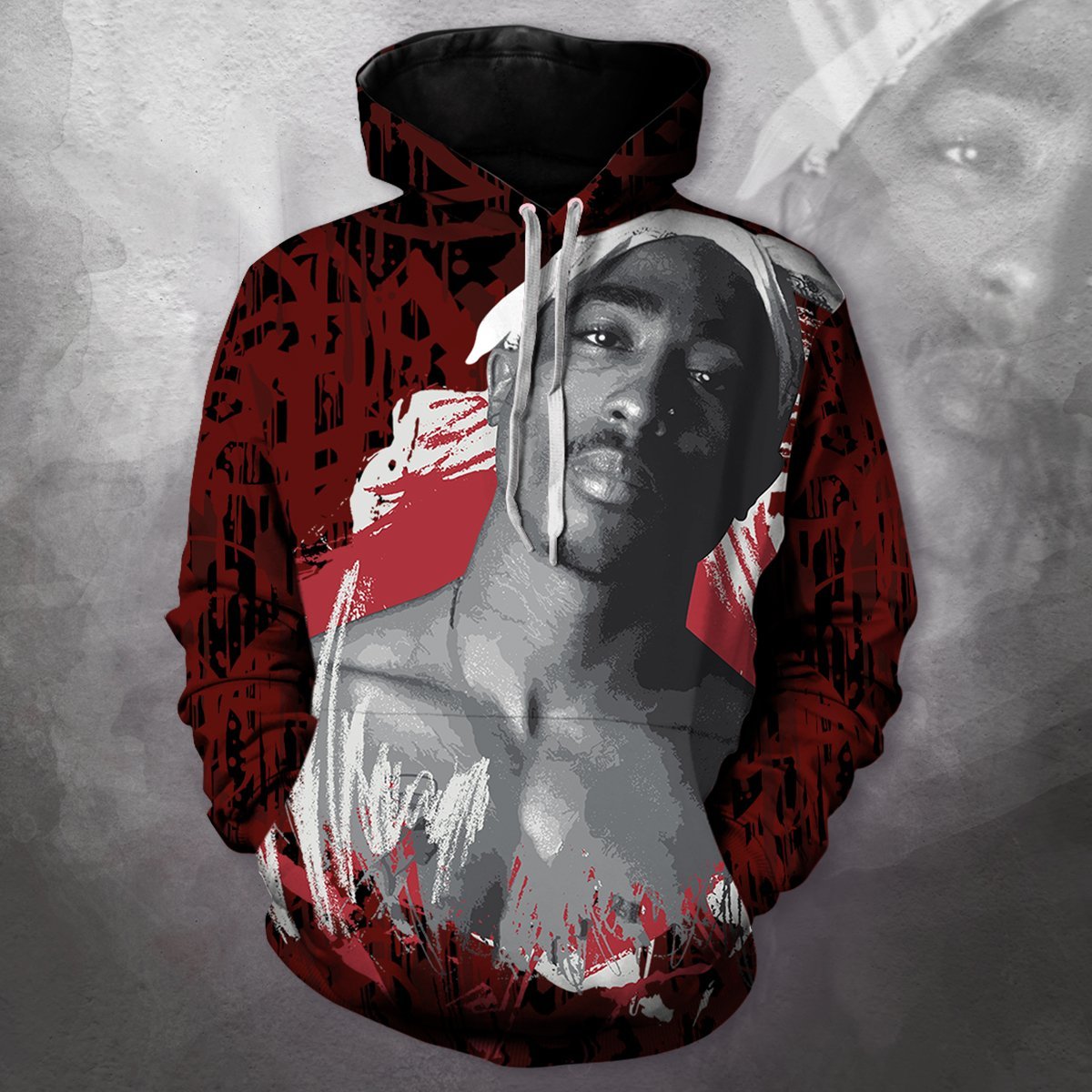 Tupac Unisex Pullover Hoodie S