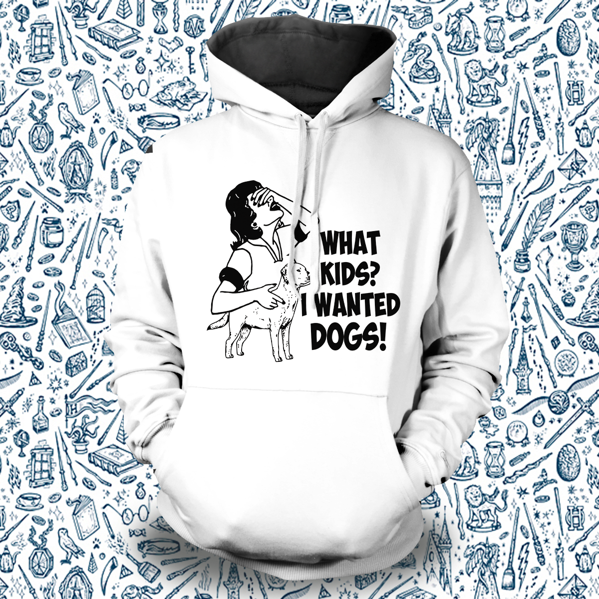 What Kids Dogs Unisex Pullover Hoodie