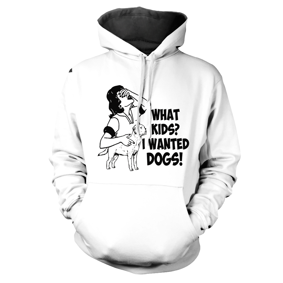 What Kids Dogs Unisex Pullover Hoodie
