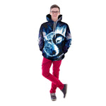 Yin Yang Light & Darkness Wolf Unisex Pullover Hoodie