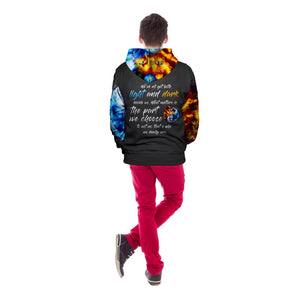Yin Yang Fire & Ice Lion Unisex Pullover Hoodie
