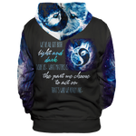 Yin Yang Light & Darkness Wolf Unisex Pullover Hoodie