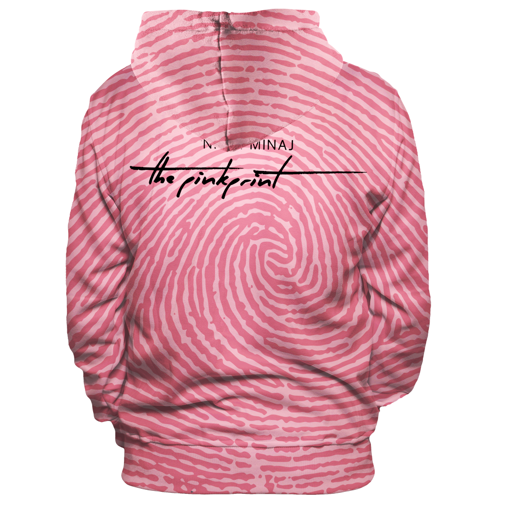 Pink Print Unisex Pullover Hoodie