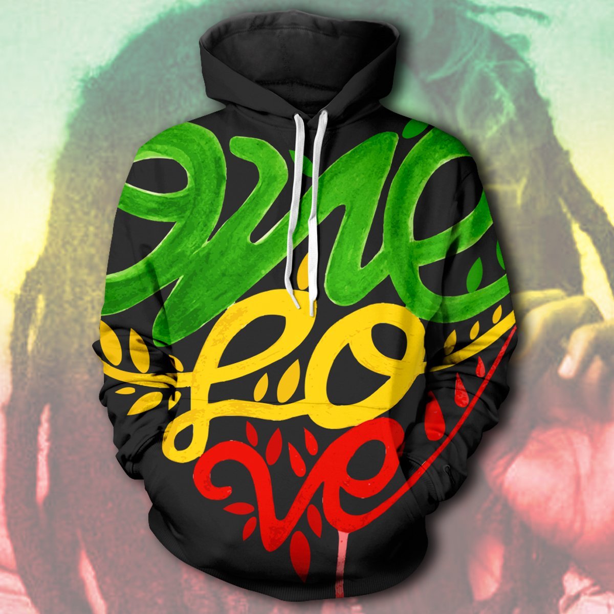 One Love Unisex Pullover Hoodie S