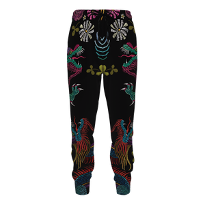 Floral Dragon Jogger Pants