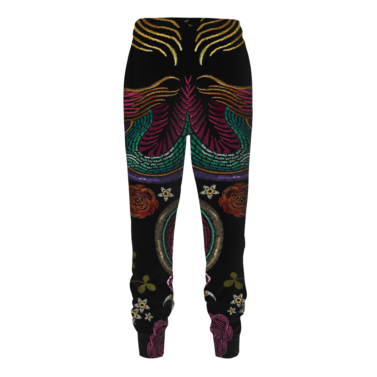 Floral Dragon Jogger Pants