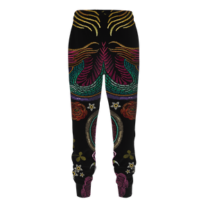 Floral Dragon Jogger Pants