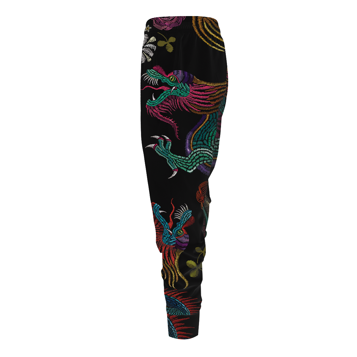 Floral Dragon Jogger Pants