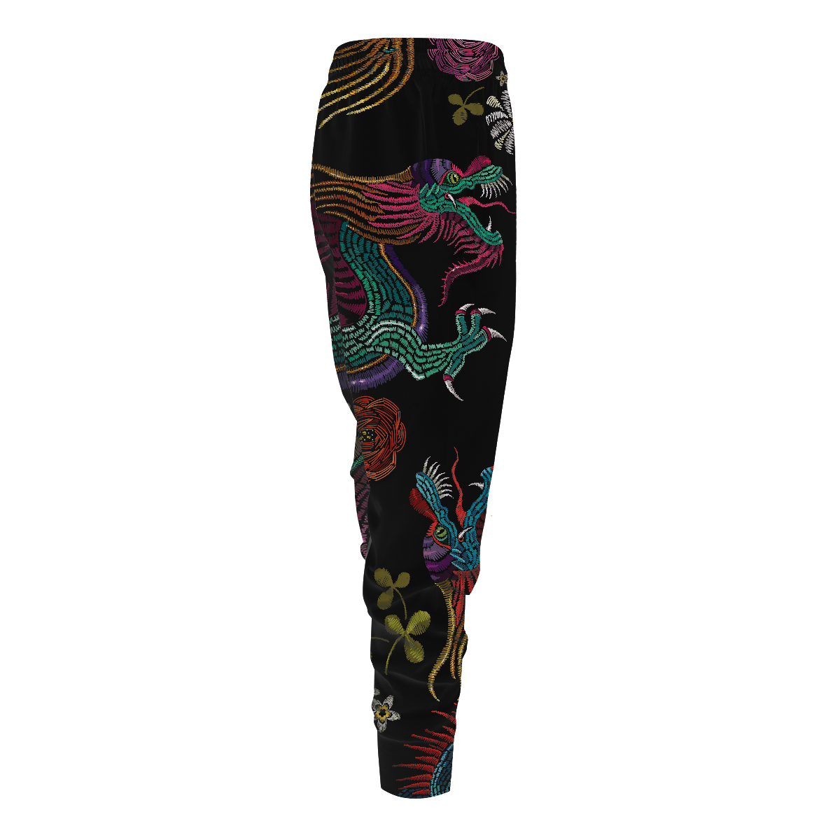 Floral Dragon Jogger Pants
