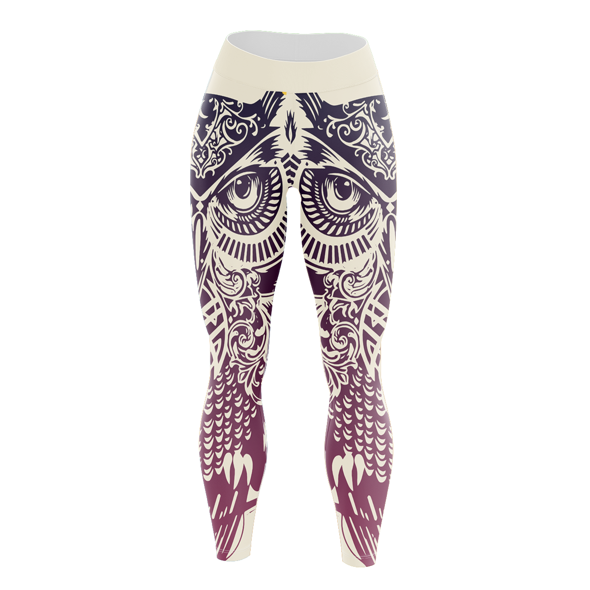 Tribal Owl Unisex Tights Leggings
