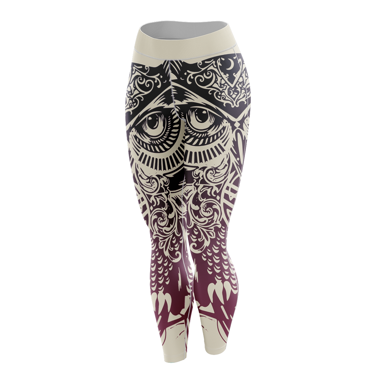 Tribal Owl Unisex Tights Leggings