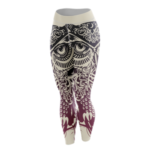 Tribal Owl Unisex Tights Leggings