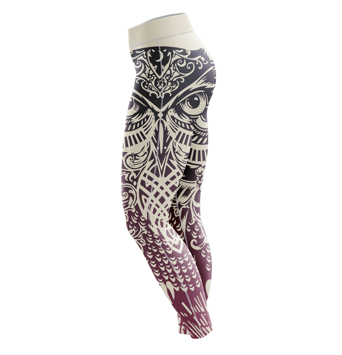 Tribal Owl Unisex Tights Leggings